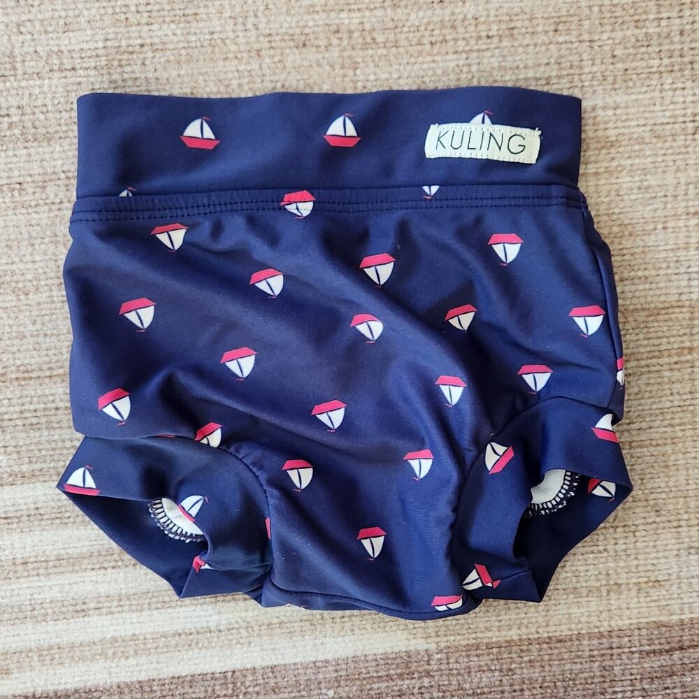 🌻 5/$20 🌻 Kuling swim diaper with sailboats ⛵